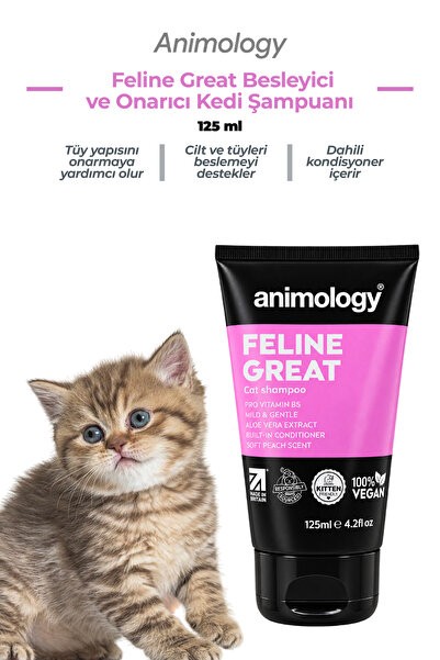 Animology Feline Great Cildi ve Kürkü Besleyici ve Tüy Yapısını Onarıcı Kedi ...