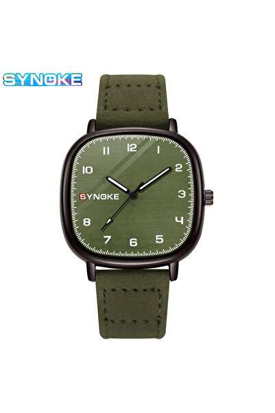 Choice1 army green SYNOKE Men Quartz Watch Fashion Simple Business Belt Quart...