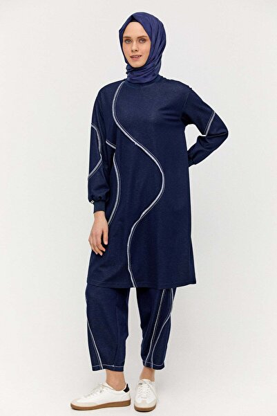 Setrms Kontrast Dikişli Spor Pantolon