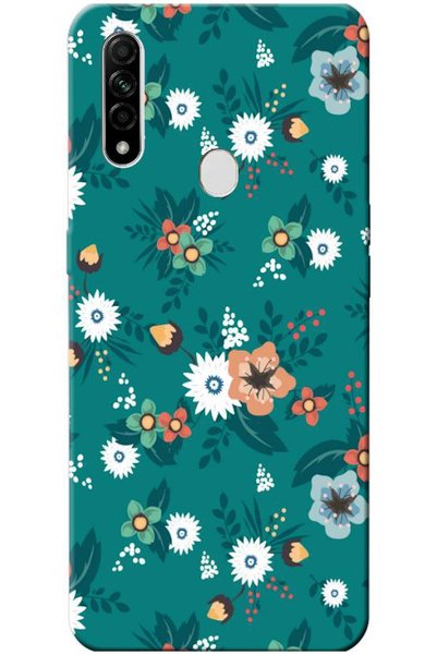 Zebana Oppo A31 Compatible Case Spring Flowers Printed Silicone Case (Printed)