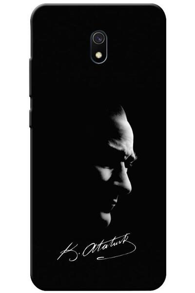 Zebana Xiaomi Redmi 8A Compatible Case Mustafa Kemal Atatürk Black Silicone C...