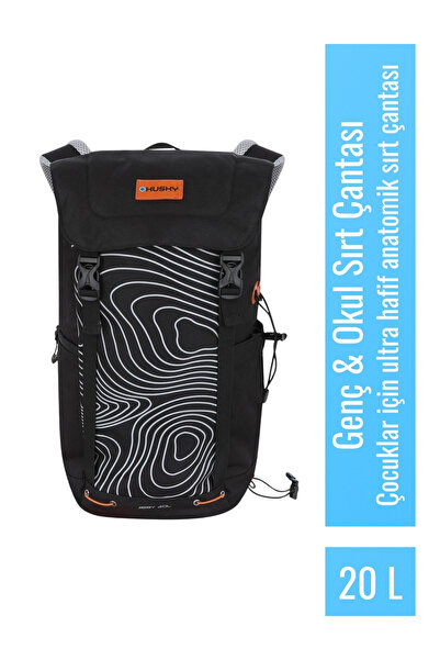 HUSKY Jibby 20 Lt School Backpack (Black)