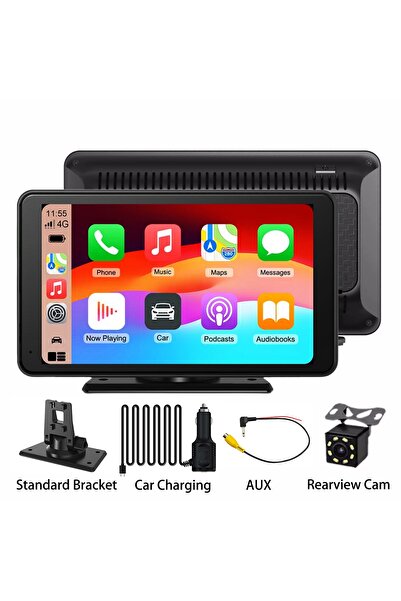 Choice1 Screen With Rear Cam Wireless CarPlay Screen for Car 7" HD Portable S...