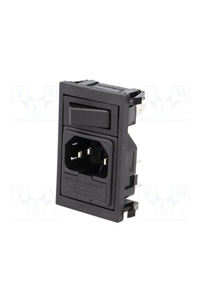 OEM Conector alimentare AC BULGIN BZV01/Z0000/01, soclu, tată, 10A, 250VAC, C...