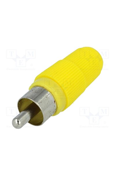 OEM Conector RCA NINIGI CC-004, mufă, tată, drept, lipire, galben, pe cablu, ...