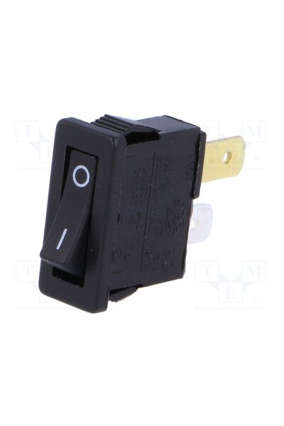 OEM ROCKER BULGIN AE-H8800VAAAB, SPST, Poz 2, ON-OFF, 10A/250VAC, neagră, 880...