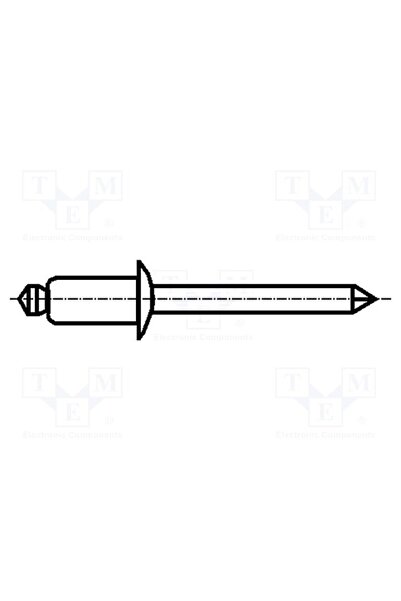 OEM Diblu BOSSARD B2.4X5/BN924, aluminiu, Diam.nit 2,4mm, Lung.nit 5mm, BN BN...