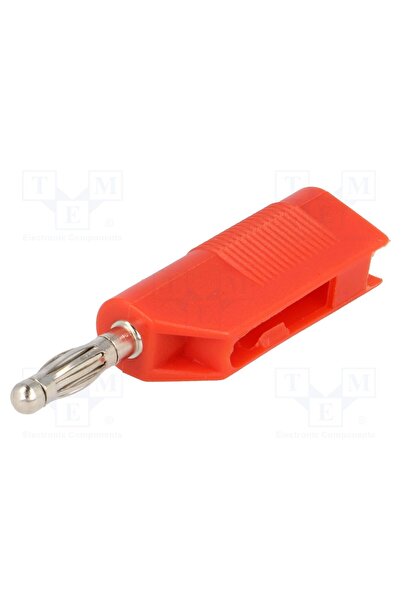 OEM Conector de laborator banană 4mm SCI BC-027/R, mufă, 10A, 60VDC, roşie