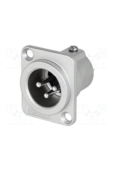 OEM Conector XLR AMPHENOL AC3MMDZ, soclu, tată, AC, 15A, 133V, PIN 3, IP40, d...