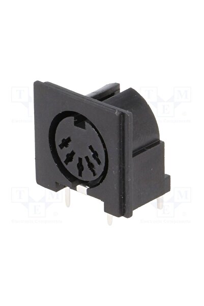 OEM Conector DIN VANGUARD DC-205, soclu, mamă, PIN 5, 180°, în unghi 90°, THT