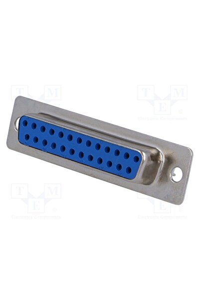 OEM Conector D-Sub CONNFLY DF25PP, PIN 25, soclu, mamă, drept, THT, 5A, 15mΩ