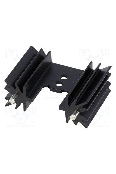 OEM Radiator extrudat STONECOLD HS-135-25, TO220, neagră, 12,6K/W, aluminiu