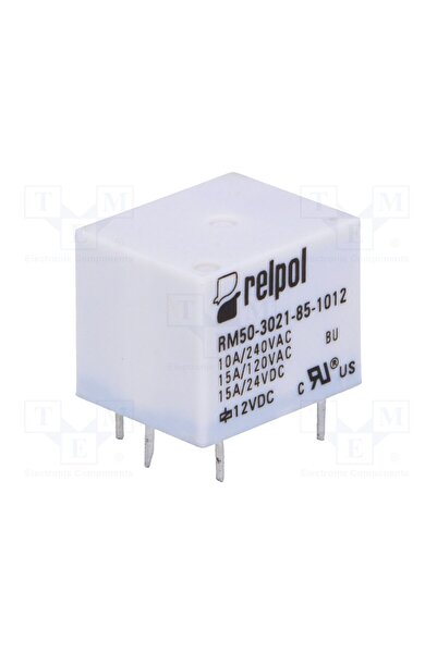 OEM Releu electromagnetic RELPOL RM50-Z-12, Ubobină 12VDC, SPST-NO, 15A, 10A/...