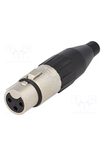 OEM Conector XLR AMPHENOL AC3F, mufă, mamă, AC, 15A, 133V, PIN 3, IP40, drept...