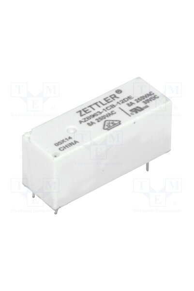 OEM Releu electromagnetic ZETTLER AZ6963-1CB-12DE, Ubobină 12VDC, SPDT, 8A, 8...