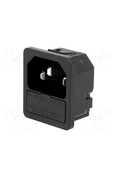 OEM Conector alimentare AC SCHURTER 6200.4120, soclu, tată, 10A, 250VAC, C14 ...