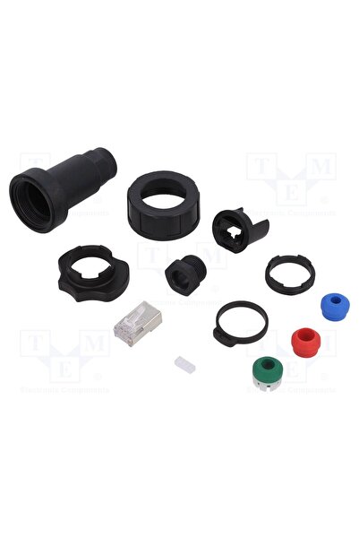 OEM Conector RJ45 BULGIN PX0834/B, mufă, Buccaneer Ethernet, PIN 8, Cat 5e, e...