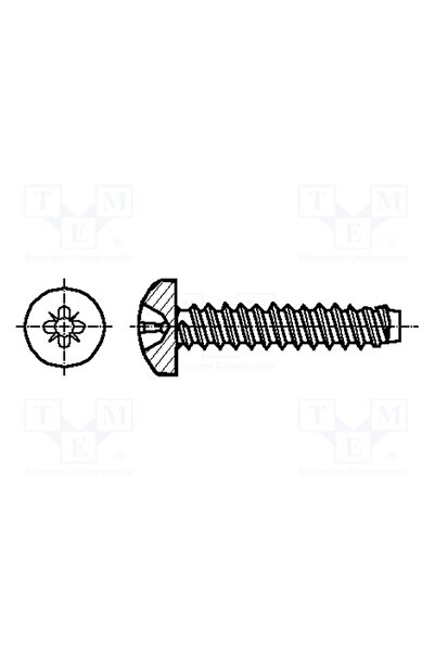 OEM Şurub BOSSARD B4.2X13/BN14065, pt.metal, 4,2x13, Cap cap rotund, Pozidriv...