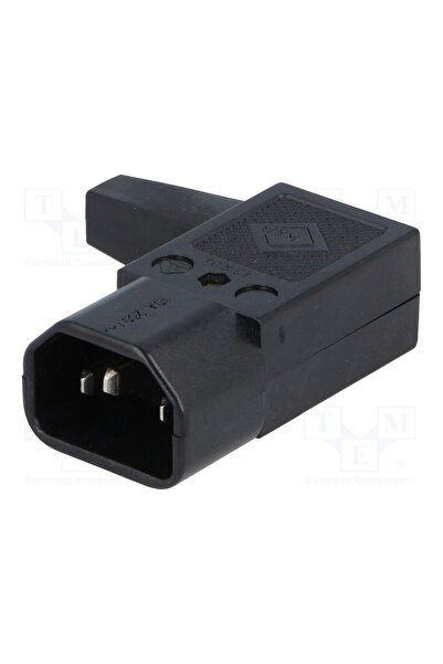 OEM Conector alimentare AC K+B PC-117, mufă, tată, 10A, C14 (E), IEC 60320