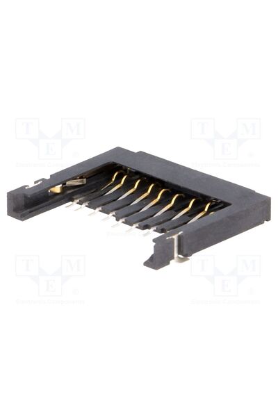 OEM Conector pentru carduri ATTEND MCC-SD/1, SD, fără ejector, SMT, aurit, 500mA