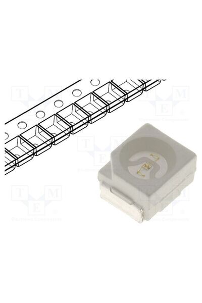 OEM LED OPTOSUPPLY OSPG51B1S, verde, SMD, PLCC2, 330mcd, 2,8÷4VDC, 3,5x2,8x1,...
