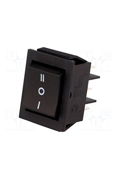 OEM ROCKER NINIGI RS2032C0BK, DP3T, Poz 3, ON-OFF-ON, 15A/250VAC, neagră, 35m...