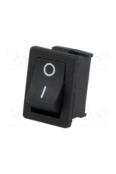 OEM ROCKER NINIGI D-KWS10, SPST, Poz 2, ON-OFF, 6A/250VAC, neagră, 35mΩ, Corp...