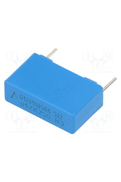 OEM Condensator cu poliester TDK B32522C3474K, 470nF, 160VAC, 250VDC, 15mm, ±...