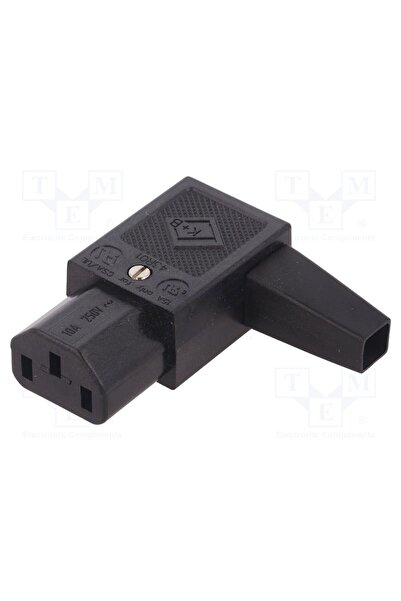 OEM Conector alimentare AC K+B PC-118, mufă, mamă, 10A, 250VAC, C13 (F), pe c...