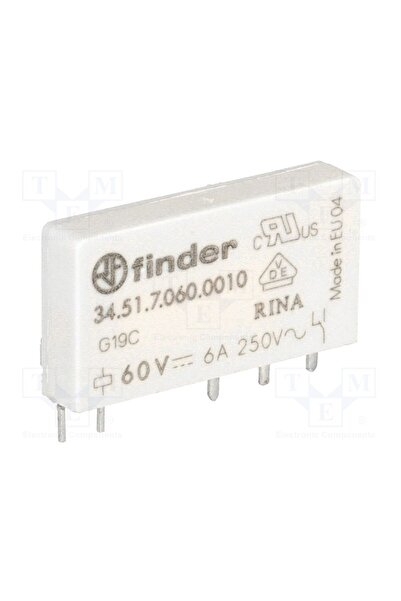 OEM Releu electromagnetic FINDER 34.51.7.060.001, Ubobină 60VDC, SPDT, Iconta...