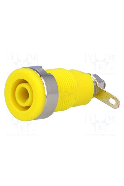 OEM Conector de laborator banană 4mm AXIOMET BS-324-LS-Y, soclu, 32A, galbenă...