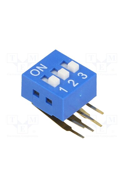 OEM Comutator DIP-SWITCH NINIGI DSK-03, Număr secţiuni 3, ON-OFF, 0,05A/12VDC