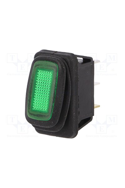 OEM Comutator basculant SCI R13238B801G, SPST, Poz 2, ON-OFF, 16A/12VDC, verd...
