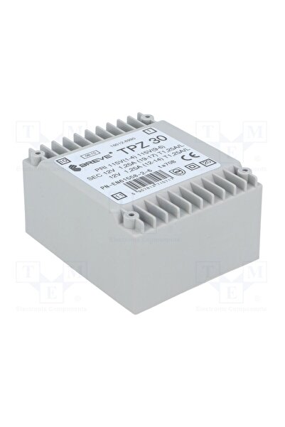 OEM Transformator alimentar BREVE TUFVASSONS TPZ30/2X12V, 30VA, 115VAC, 230VA...
