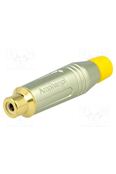 OEM Conector RCA AMPHENOL ACJR-SYL, mufă, mamă, drept, lipire, gri, aurit, pe...