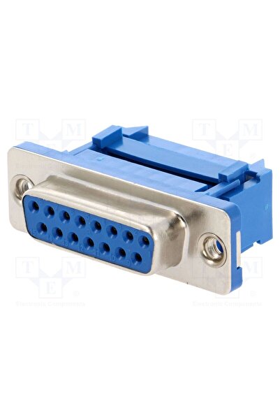 OEM Conector D-Sub CONNFLY DFF15LC, PIN 15, mufă, mamă, pt.cablu-bandă, IDC, ...