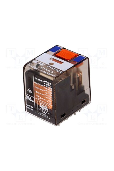 OEM Releu electromagnetic TE Connectivity PT571024, Ubobină 24VDC, 4PDT, Icon...