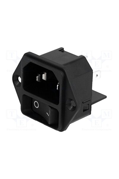 OEM Conector alimentare AC SCHURTER DC11.0001.003, soclu, tată, 15A, 250VAC, ...