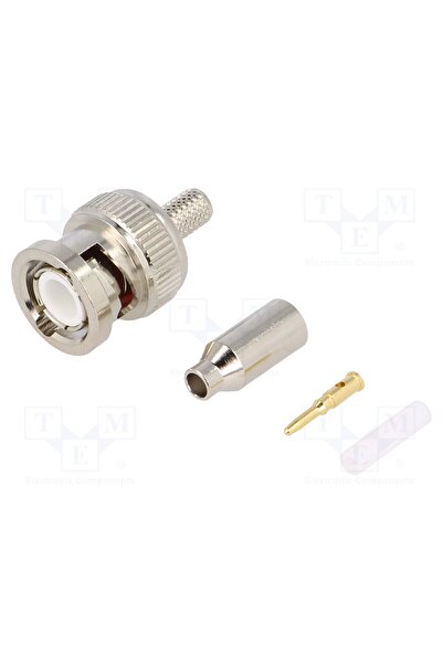 OEM Conector BNC NINIGI BNC-106, mufă, tată, drept, 50Ω, Ømax 2,8mm, crimpat,...