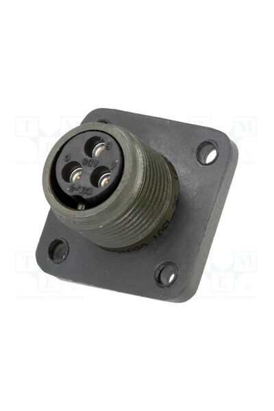 OEM Conector circular AMPHENOL DS3102A10SL-3S, soclu, PIN 3, mamă, lipire, MS...