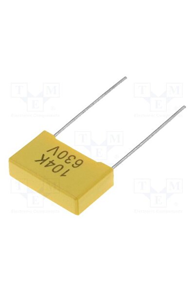 OEM Condensator cu poliester SR PASSIVES MPEB-100N15/630, 100nF, 630VDC, 15mm...