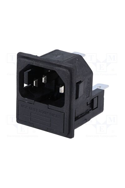 OEM Conector alimentare AC BULGIN PF0033/30/63, soclu, tată, 10A, 250VAC, C14...