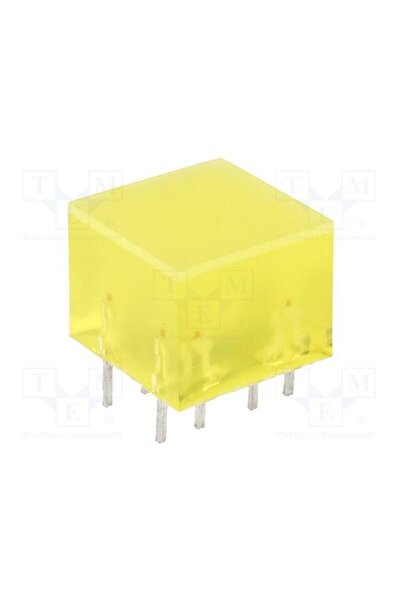 OEM LED afişaj KINGBRIGHT ELECTRONIC L-875/4YDT, galbenă, Lentilă difuză,galb...