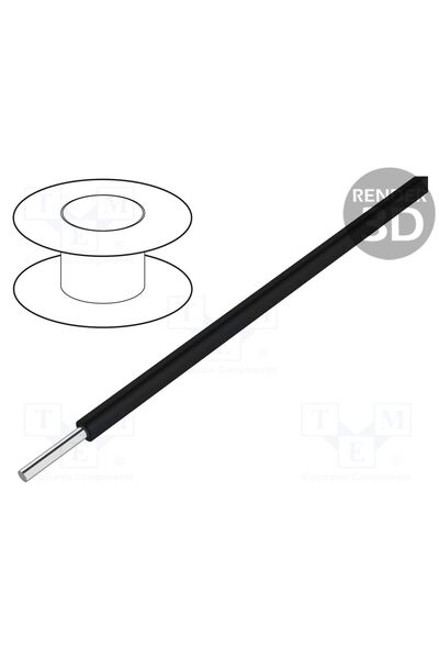 OEM Cablu BQ CABLE KYNAR30AWG50MB, 30AWG, sârmă, Cu, PVDF, negru, 300V, 1x30A...