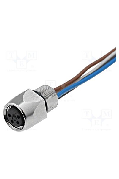 OEM Conector M8 HIRSCHMANN ELKE4408VFM, 0,5m, mamă, PIN 4, 60V, IP67, E, cu c...