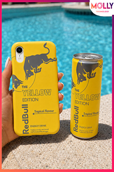 Molly iPhone XR İçin Sarı Redbull The Yellow Edition Desenli İçi Kadife Silik...