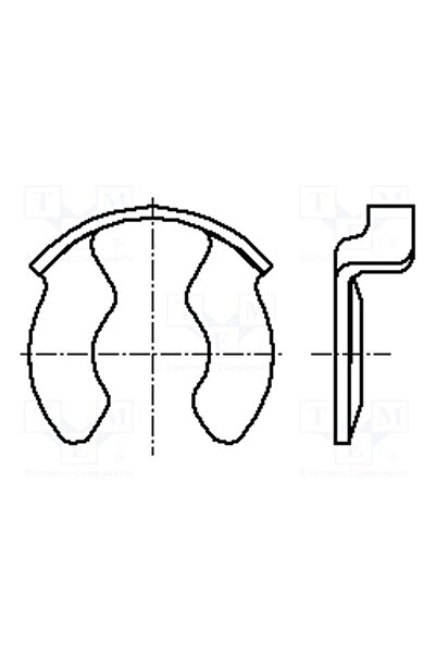 OEM Inel de blocare BOSSARD B16/BN13194, oţel elastic, Diam.ax 16mm, BN 13194...