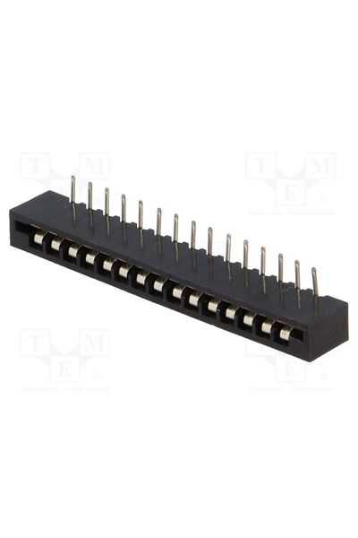 OEM Conector FFC/FPC CONNFLY DS1020-15RT1D, în unghi 90°, PIN 15, Non-ZIF, TH...