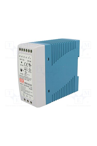 OEM Alimentator pulsatoriu MEAN WELL MDR-40-24, pentru şină DIN, 40W, 24VDC, ...