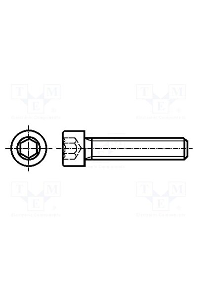 OEM Şurub BOSSARD B2X4/BN11, M2, M2x4, 0,4, Cap cap rotund, imbus, HEX 1,5mm,...